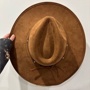 Brown Suede Cowboy Hat